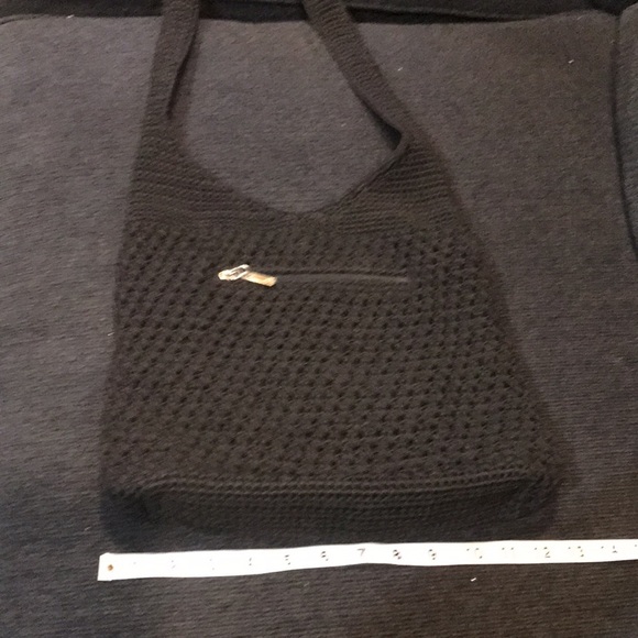 THE SAK- Black Woven 5 Pocket Shoulder Bag - Picture 10 of 14